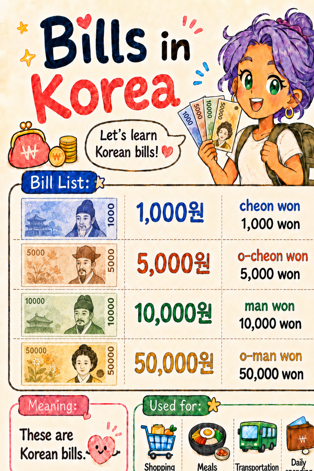 Korean Coins and Bills Explained — cut 4
