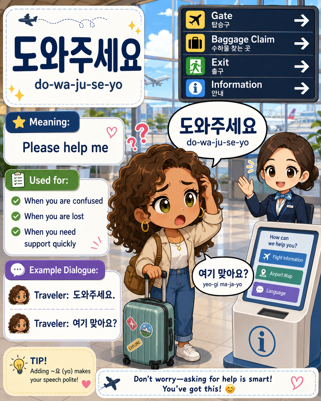 7 Korean Phrases You Need at the Airport — cut 4