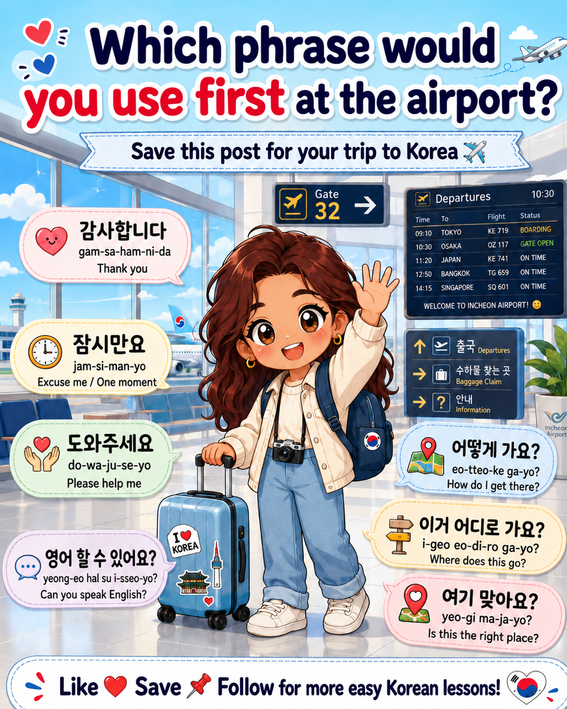 7 Korean Phrases You Need at the Airport — cut 10